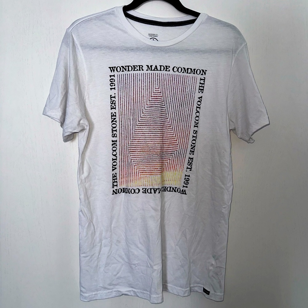 Volcom T-Shirt White with Front Design